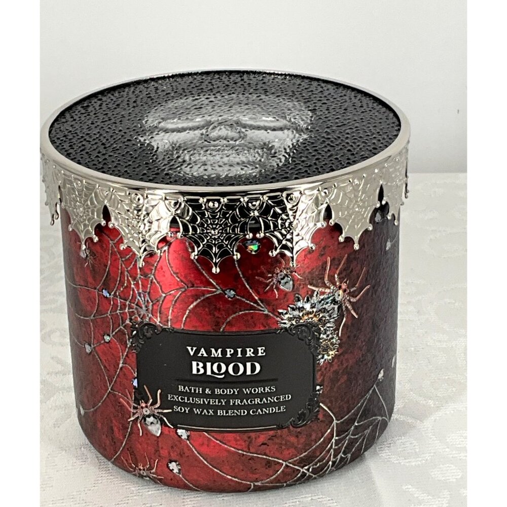 Bath & Body Works Vampire Blood Scented Candle 14.5 Oz Red Berries & Plum Hallow